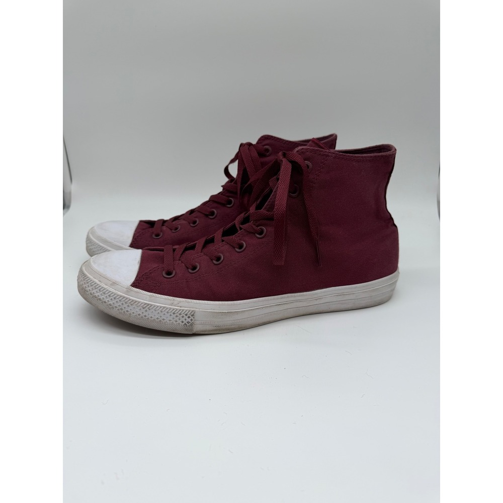 Converse Chuck Taylor All Star High Top Maroon Burgundy Canvas Shoes Mens 12